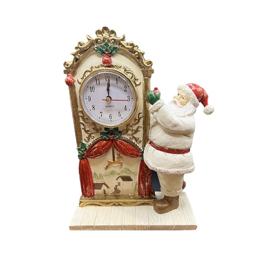 22cm Santa w/clock  1/16