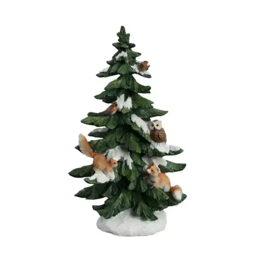 34cm Christmas tree w/animals  1/4