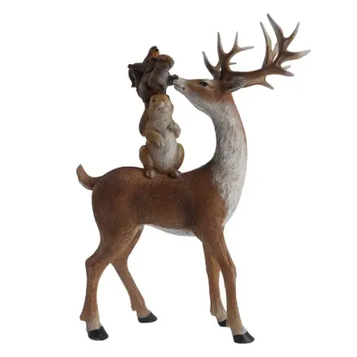 31cm Reindeer w/animals  1/6