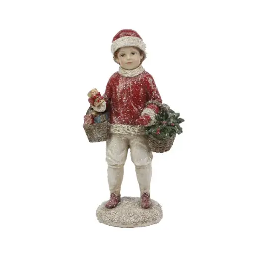 25cm Boy w/basket  1/12
