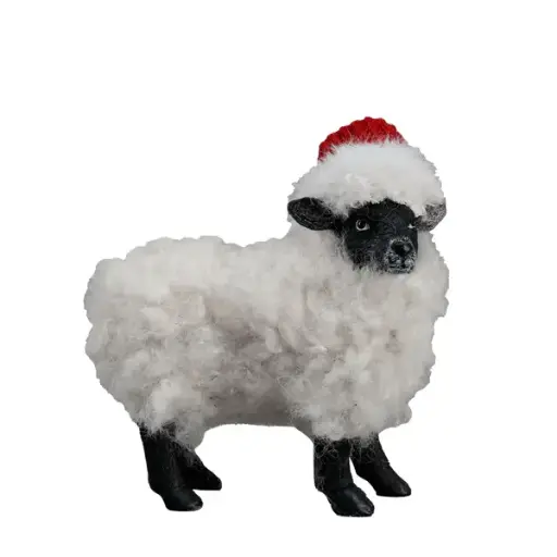 12cm Black Christmas sheep  1/24