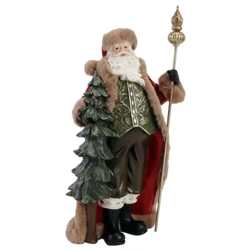 44cm Red Santa w/tree  1/2