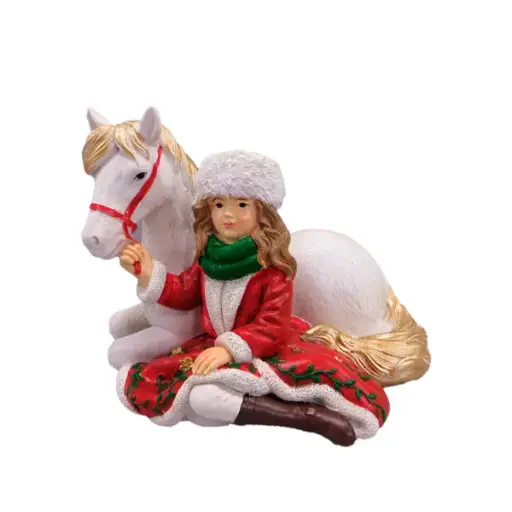 11cm Girl w/horse  1/24