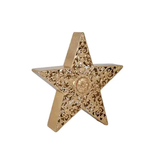 40cm Golden star w/light  1/4