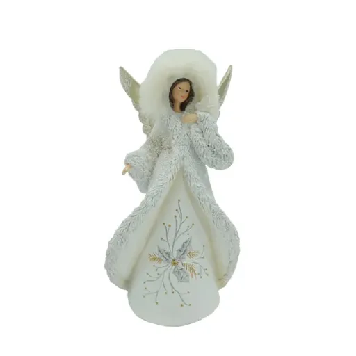 33cm White angel w/light  1/4